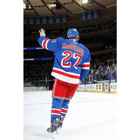 McDONAGH #27 2014-17 NY Rangers REEBOK Indo EDGE authentic jersey 46 M blue NHL